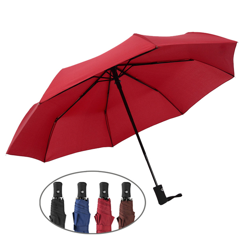 21''x8ribs Auto Open Close Three Fold Umbrellas