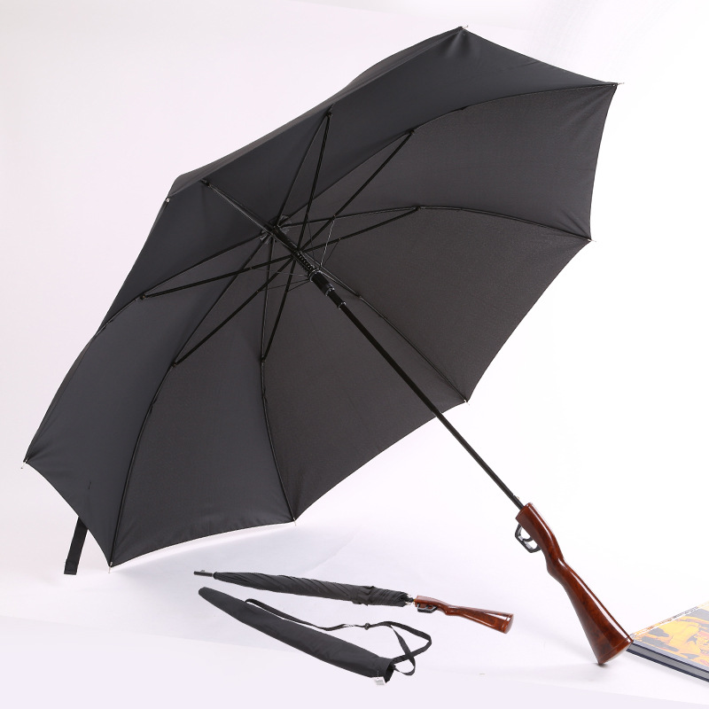 585X8K自动直骨枪伞 创意伞