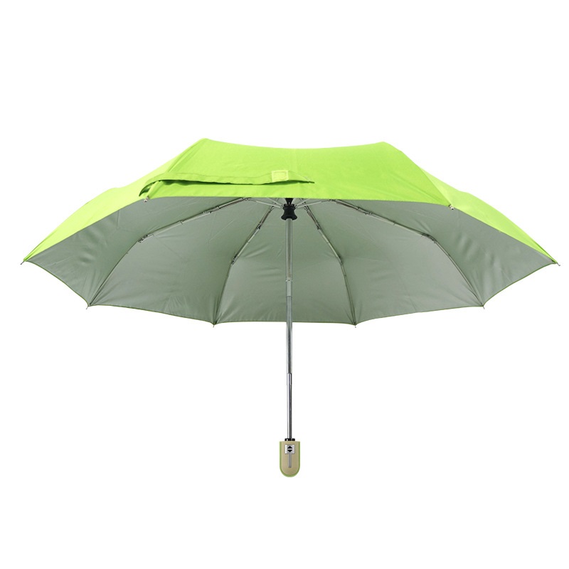 21寸8K三折全自动自开收银胶防晒伞