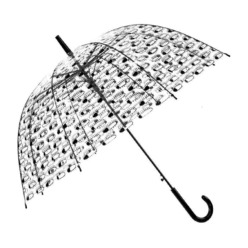 23寸8K直骨自动透明阿波罗伞